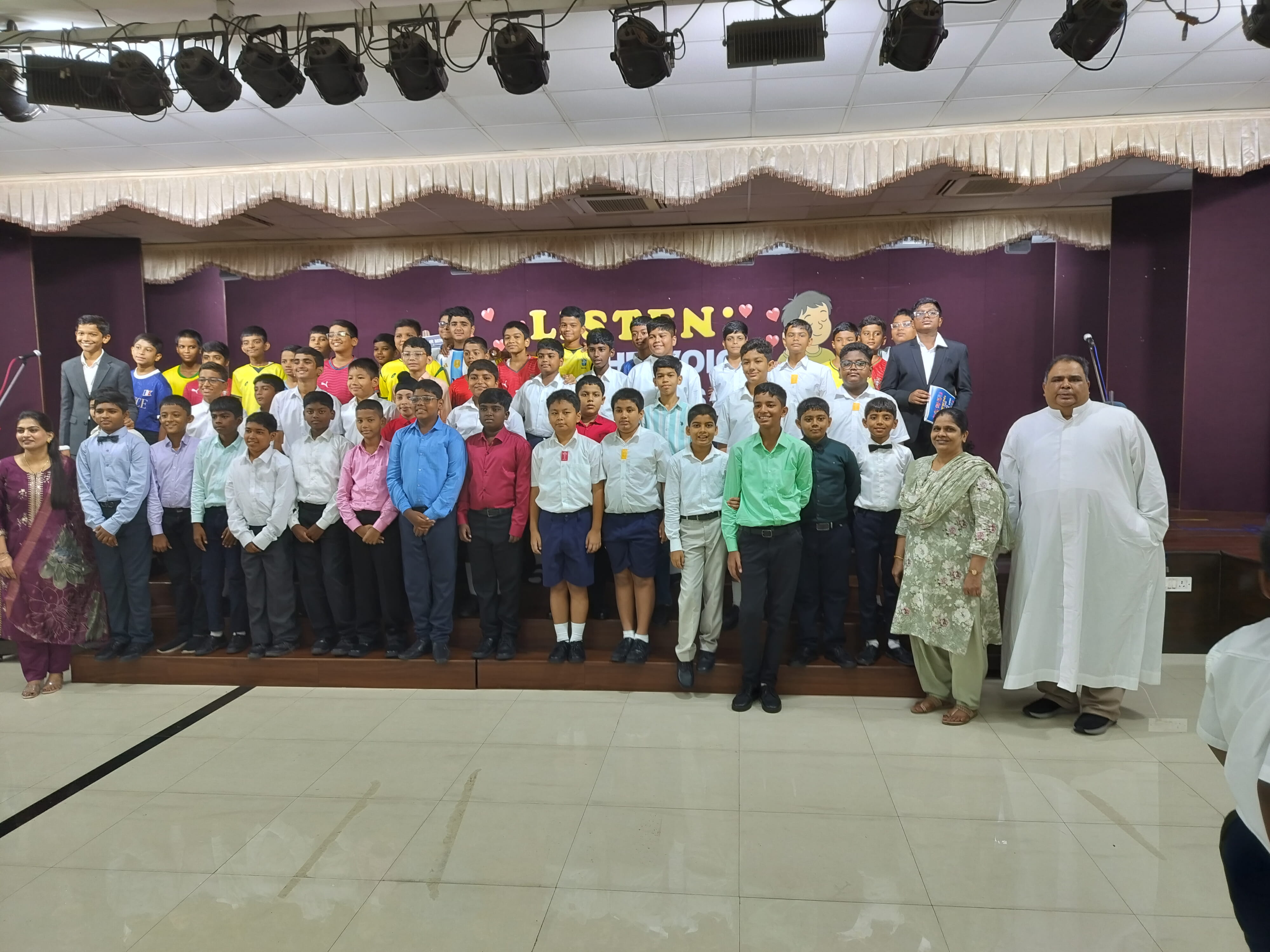 Class VII B Assembly Inspires Students to 'Listen: Trust the Voice That Guides You'